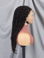 Perruques en cheveux humains vierges vietnamiens bruts en gros, boucles Jerry naturelles, perruque frontale HD en dentelle, densité 200%, pour femmes noires américaines