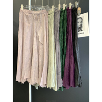 Miyake Ensemble de streetwear d'été pour femme Haut taille haute et jupe bustier avec pli feuille Signature Ensemble de couleur unie texturée