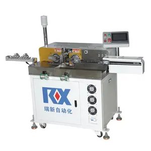 Factory Supplier RX-018 Ultra High Speed Fully Automatic Double head Wire Twisting And Tinning Machine (Ten Wires Type)