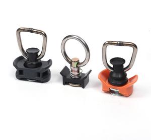 Логистическая гусеничная грузовая рельсная арматура для авиационного алюминиевого L-гусеничного фитинга на пластиковом основании с одной шпилькой с пружинной защитой - Product Image 4