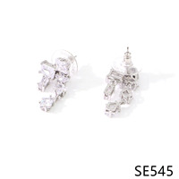 BLLYF133-TE Anting-anting gantung minimalis yang mencolok dengan pengait daun telinga, aksesori unik.