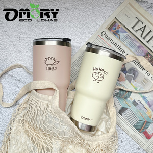 Vente en gros OMORY Hello Original 900ml Tasse isotherme à large ouverture à double paroi sous vide pour usage quotidien - Product Image 3