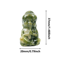 Ornement Bouddha en Cristal Feng Shui Naturel Vérifié pour la Guérison, avec Longstamina, Idéal pour les Cadeaux d'Halloween