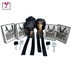 Bolsa de Papel Blanca Personalizada de Alta Calidad MUYANG para Regalo y Set de Bolsas con Gorro, Espejo y Tarjeta para el Cabello - Product Image 1