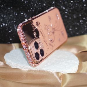 Vendita calda Bling Diamond <span class=keywords><strong>Bumper</strong></span> custodia in metallo telaio rigido per paraurti PC Cover posteriore del telefono Csae per <span class=keywords><strong>iPhone</strong></span> 16 Pro più 15 14 <span class=keywords><strong>13</strong></span> Pro - Product Image 2