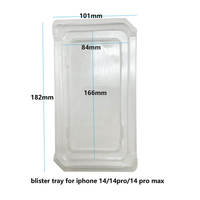 Vente en gros à bas prix conception personnalisée recyclable clair PET/PVC PP plastique transparent blister intérieur plateau étui de téléphone boîtes d'emballage