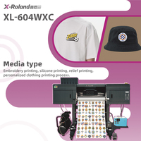 Imprimante DTF UV 3D X-Roland I3200 avec têtes d'impression automatiques, machine à jet d'encre pour étiquettes flexibles pour vêtements et films AB