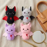 En gros, Pendentif porte-clés en peluche mignon en forme de petit chauve-souris de dessin animé pour sac, petite poupée en peluche, prix de machine à griffes, cadeau pour filles