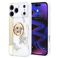 Coques de téléphone portable de luxe avec anneau magnétique antichoc en acrylique multicolores, motif papillon diamanté, pour filles MAKE for