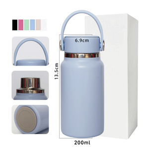 200ml <strong>Mini</strong> Stainless Steel Tumbler with Press Bounce Handle Lid Custom Vacuum Insulated Color Travel Sports Outdoor <strong>Water</strong> <strong>Bottle</strong> - Product Image 4
