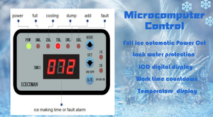 Máquina de Hielo Pequeña para Bar, Máquina Industrial de Hielo en Cubitos, Máquina de Hielo de Acero Inoxidable de 30 kg/24 h para el Hogar, Ideal para Marketing - Product Image 5