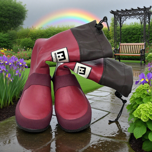 Oem מגפי גשם מתקפל יוניסקס גומי טבעי רך עם מגפי צווארון אופנה נשים מגפי wellington - Product Image 5