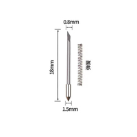Cuchilla de Carburo de Tungsteno Graphtec CB09 de la Mejor Calidad, para Plotter Manual, Compatible con OEM, Garantía de 3 Años, Herramienta de Corte de Diamante de 18 mm