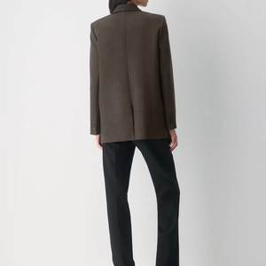 Blazer Casual Estructurado Marrón para Mujer - Product Image 4