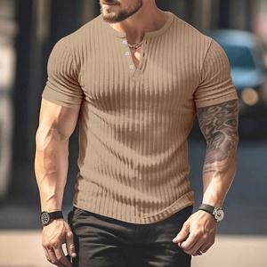 T-shirt pour homme, décontracté, sportif, à manches courtes, ajusté, respirant, à séchage rapide, pour l'été - Product Image 2