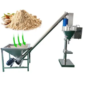 Factory Semi-Automatic Powder Packaging Machine/Dry Spices Granular Powder Spiral Filler Powder Packaging Machine