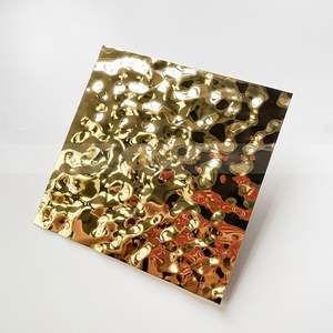 LL353 Customized Embossed Water Ripple Wave Decorative Stainless Steel <b>Sheet</b> <b>Mirror</b> 304 316L Stainless Steel Ripple <b>Sheet</b> - Product Image 5