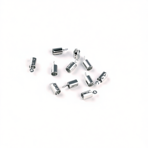 Connettore a catena tipo serpente 8x2,5 mm colore argento 100 pezzi - Product Image 1