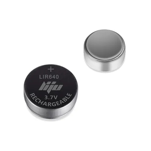 แบตเตอรี่ลิเธียมไอออนแบบชาร์จได้ รุ่น LIR640 3.7V 9mAh ได้รับการรับรองมาตรฐาน CE/RoHS - Product Image 1