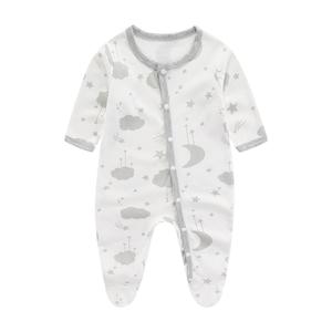 Pure Cotton Unisex <b>Baby</b> Romper A-Class MonkSuit Newborn Infant Casual Crawling Suit Print Pattern <b>Button</b> Spring Autumn Summer - Product Image 2