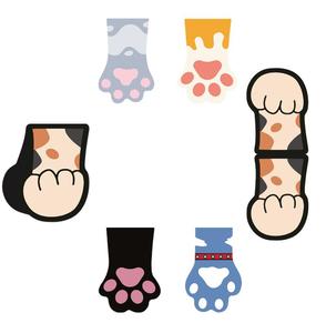 ที่คั่นหนังสือแม่เหล็กพับได้ลายการ์ตูนแมวน่ารัก ลายอุ้งเท้า ลายเมฆ - Product Image 3