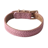 Nouveaux produits pour animaux de compagnie, collier pour chien en PU de style princesse scintillant de Zhejiang avec boucle en métal pour chiots