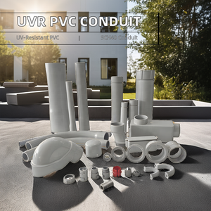 Lịch trình <span class=keywords><strong>40</strong></span> 1/2 "-4" thẳng PVC Ống nhiệm vụ nặng nề ánh sáng mặt trời kháng không-kim loại điện hệ thống dây điện ống dẫn ống nhựa - Product Image 5