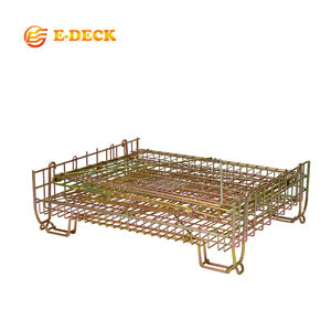 <span class=keywords><strong>Cage</strong></span> de stockage en fil métallique pour entrepôt, en PET, à mailles ouvertes, à emboîtement, pour l'identification des contenus - Product Image 4