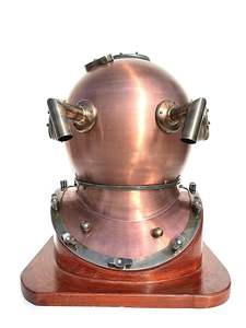 Casco DE BUCEO náutico antiguo, casco decorativo de latón, venta al por mayor, casco de buceo de cobre y latón hecho a mano, Boston - Product Image 4