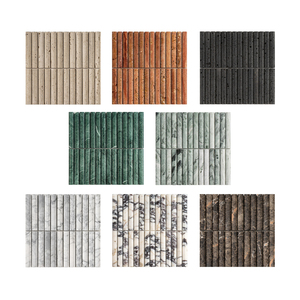 Piastrelle a Mosaico in Marmo Moderno per Bagno e <span class=keywords><strong>Cucina</strong></span>, Marmo Scanalato Durevole per Ville e Case di Lusso - Product Image 1