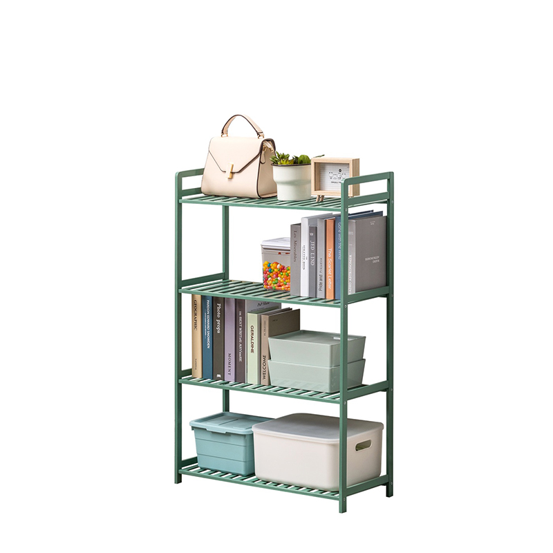 House Decoration Cheap Price Space Saving Living Room Furniture 4 Tier Bamboo Bookshelf Bookcase