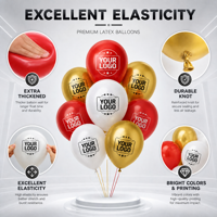 Ballon publicitaire personnalisé avec logo imprimé, ballon en latex imprimé avec logo pour publicité de fête, gonflable à l'hélium ou à l'air
