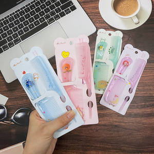 ชุดหวีผมน่ารักคาวาอิ 2 ชิ้น หวีผลไม้สีแดง - Product Image 3