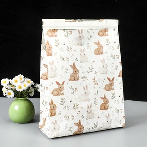 Wholesale Food Grade White Kraft <b>Bread</b> Paper <b>Bag</b> With Tin Tie and Customized Logo Print - Product Image 2