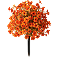 Kunstmatige moederbloemstok, nep bloemdecoratie voor huis, tuin, herfst, bruiloft, feest, groothandel, plastic bloemen, buitenlandschap