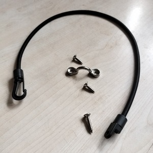 304 Stainless Steel Boat <b>Hook</b> <b>Clips</b> With Elastic Rope And Screws For Kayak Canoe Universal Use - Product Image 4