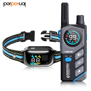 2026 Hot Seller Plastic Pet Training Products Waterproof Beep Vibration and Shock Rechargeable LED <b>Dog</b> <b>Collar</b> - Product Image 1