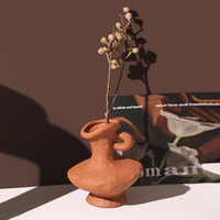 Vase en céramique TONFO, style Wabi-Sabi, moderne, pour la maison, le salon, décoration rétro, art de bureau