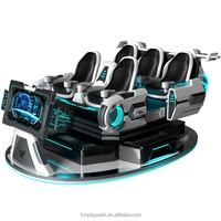 2024 directement usine chaud 9d simulateur de réalité virtuelle 9d vr 5 sièges chaise avec films VR et jeux pour le divertissement