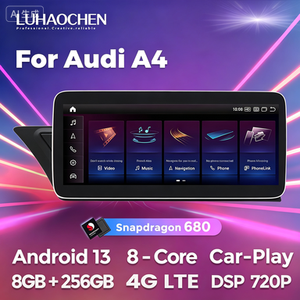 Lecteur vidéo tactile Android Qualcomm 680 1920*720P, autoradio stéréo, caméra <span class=keywords><strong>de</strong></span> <span class=keywords><strong>recul</strong></span> pour <span class=keywords><strong>Audi</strong></span> A4 A4L <span class=keywords><strong>A5</strong></span> 2008-2014 - Product Image 1