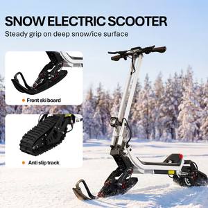 สกู๊ตเตอร์ไฟฟ้า HEZZO G63 SnowTrack 1500W แบตเตอรี่ลิเธียมถอดได้ มอเตอร์ไร้แปรงถ่าน วัสดุอลูมิเนียมอัลลอยด์ ระยะทางไกล ขับขี่ได้อย่างชาญฉลาด - Product Image 5
