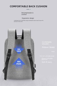 ODM logotipo personalizado al por mayor 3 en 1 bolsa para ordenador portátil USB Luz Portátil mochilas portátil mochila conjunto - Product Image 4