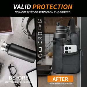 Proveedor de Fábrica, Nuevo Diseño Personalizado, Bolsa de Gimnasio Magnética de Liberación Rápida para Hidratación con Porta Botella de Agua - Product Image 5