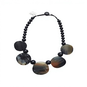 Collar llamativo con diseño geométrico de círculos, cadena de eslabones, joyería unisex moderna, regalos para fiestas para mujer - Product Image 5
