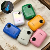 Briquet Métallique Rechargeable Coupe-Vent à Flamme Bleue à Jet Direct Nouveau Style Mini Personnalisé Xique-1 au Butane – Vente en Gros Honest Xiaodu