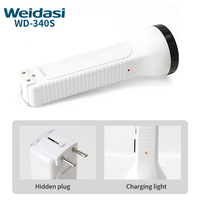 Nouvelle conception Lampe de poche LED portable multifonctionnelle moderne pour le camping Lampe de poche d'urgence Lampe solaire pour le camping