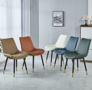 <span class=keywords><strong>Sedie</strong></span> da Pranzo in Pelle con Struttura in Metallo, Design Moderno per Casa <span class=keywords><strong>e</strong></span> Ristorante, Marca Tuochen - Product Image 5
