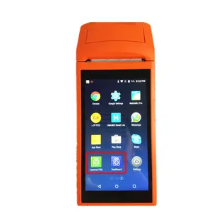 Grosir samsung terminal-JEPOD JP-Q001 POS PDA 3G NFC, WiFi Android 6.0 PDA Terminal POS Genggam dengan Printer Penerima Kamera 58Mm untuk Pasar Pesanan Seluler