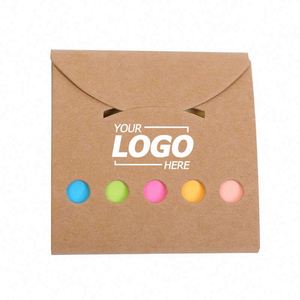 Bloc-notes adhésifs portables en kraft, bloc-notes détachable pour étudiants et bureau, papeterie promotionnelle avec logo personnalisé - Product Image 1