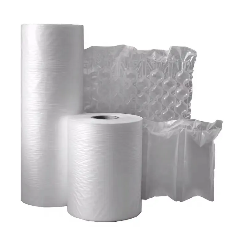 Factory Supply air cushion film bag plastic wrap inflatable bag roll for transportation protective cushioning material